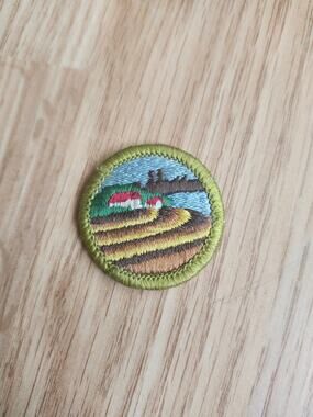 Vintage BSA Boy Scouts of America Farm Mechanics Merit Badge Patch Agriculture